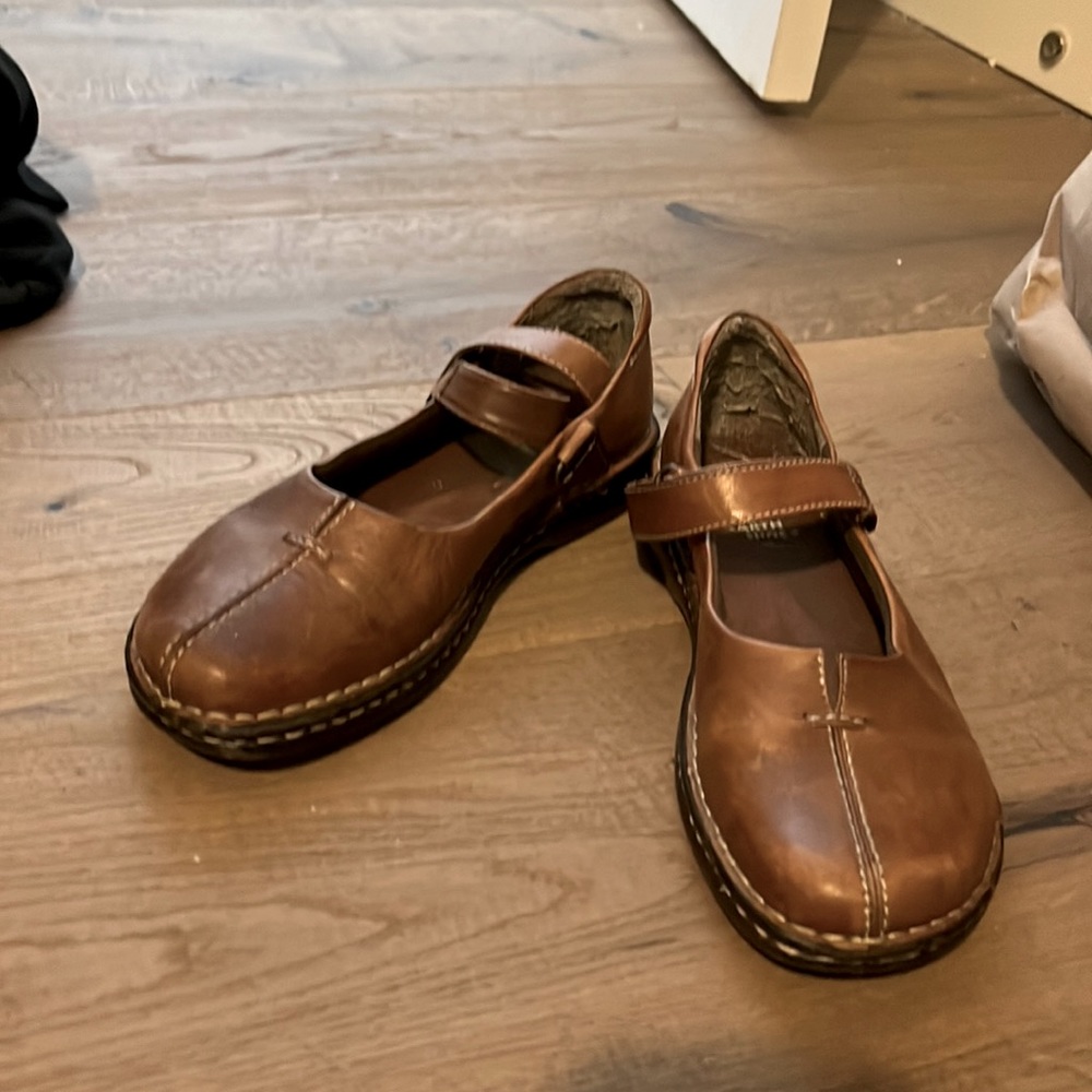 Cottage Core flat Mary Jane style shoe